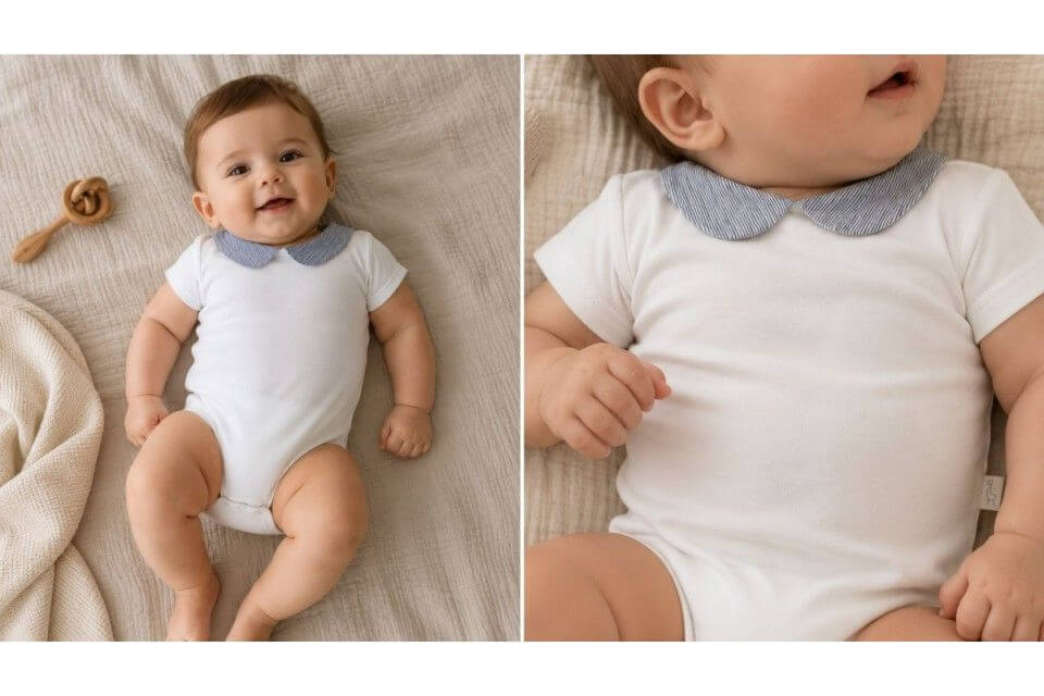 Use to the essentials that accompany every discovery. bodysuits are one of those indispensable pieces in any baby's wardrobe. practical, comfortable, and designed to move with every movement, they are the perfect first layer for quieter days and also for the most special moments. at baby gi , you'll find a selection of bodysuits that combine comfort for little ones with delicate and timeless details: collars, ruffles, pockets, soft patterns , and finishes that make each piece even more special.