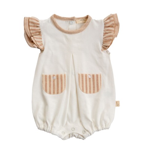 Ice Cream Cotton Romper W/ Pockets - Image product