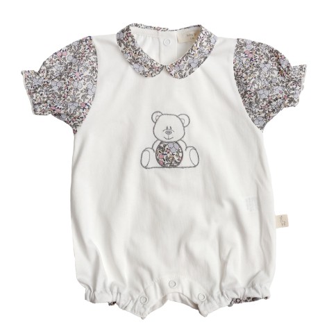 Teddy Bear Pearl Cotton Romper - Image product