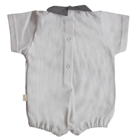 Teddy Bear Pearl Cotton Romper