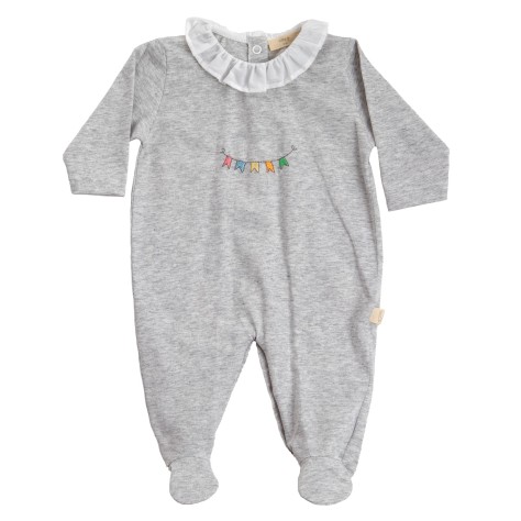 Banner Grey Frilly Babygrow - Image product