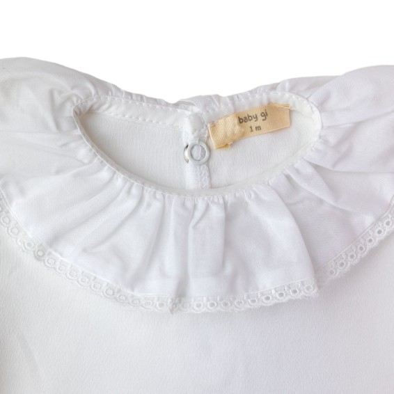 Bodysuit W/ Broderie Anglaise