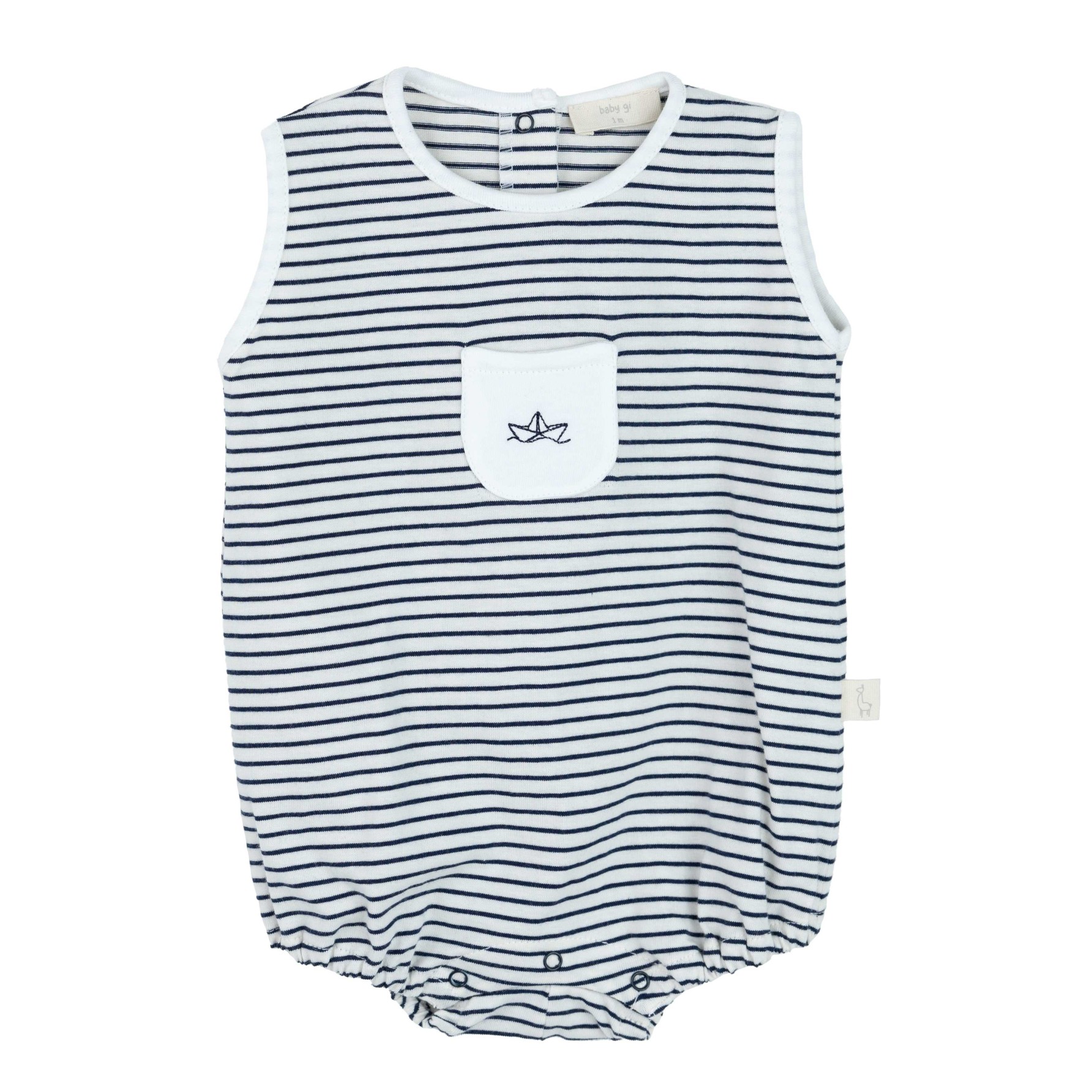 Navy Romper