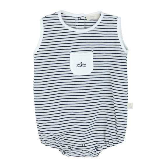 Navy Romper