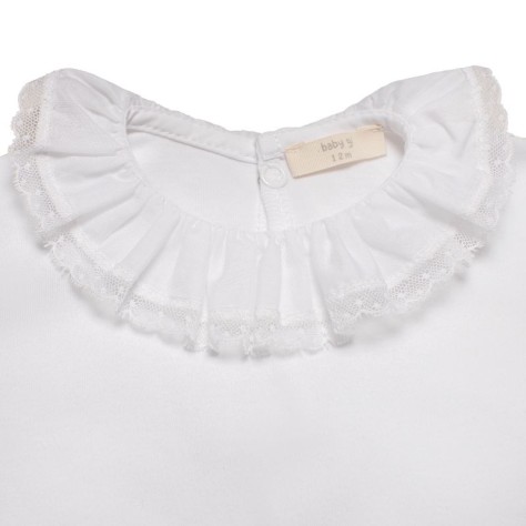 Camiseta C/ Puntilla Y Babados