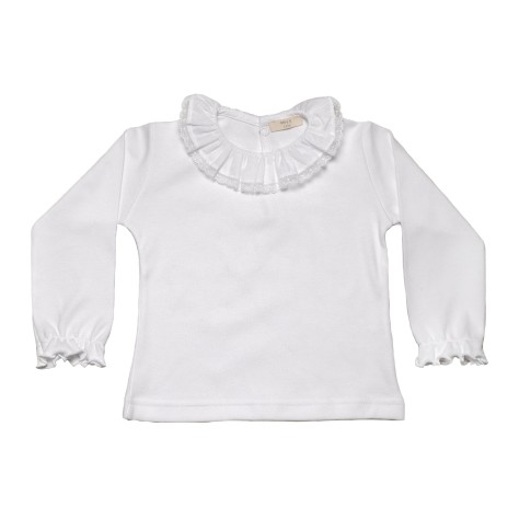 Camiseta C/ Puntilla Y Babados - Image product
