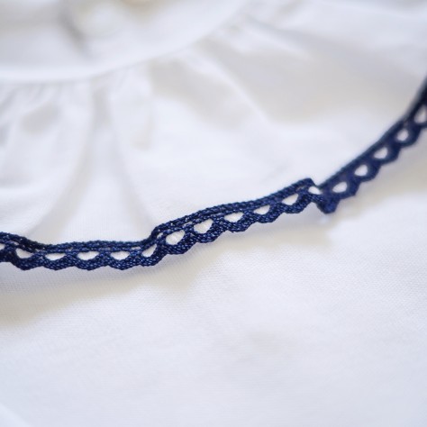 Baby Vest With White Frilly Collar - Image product