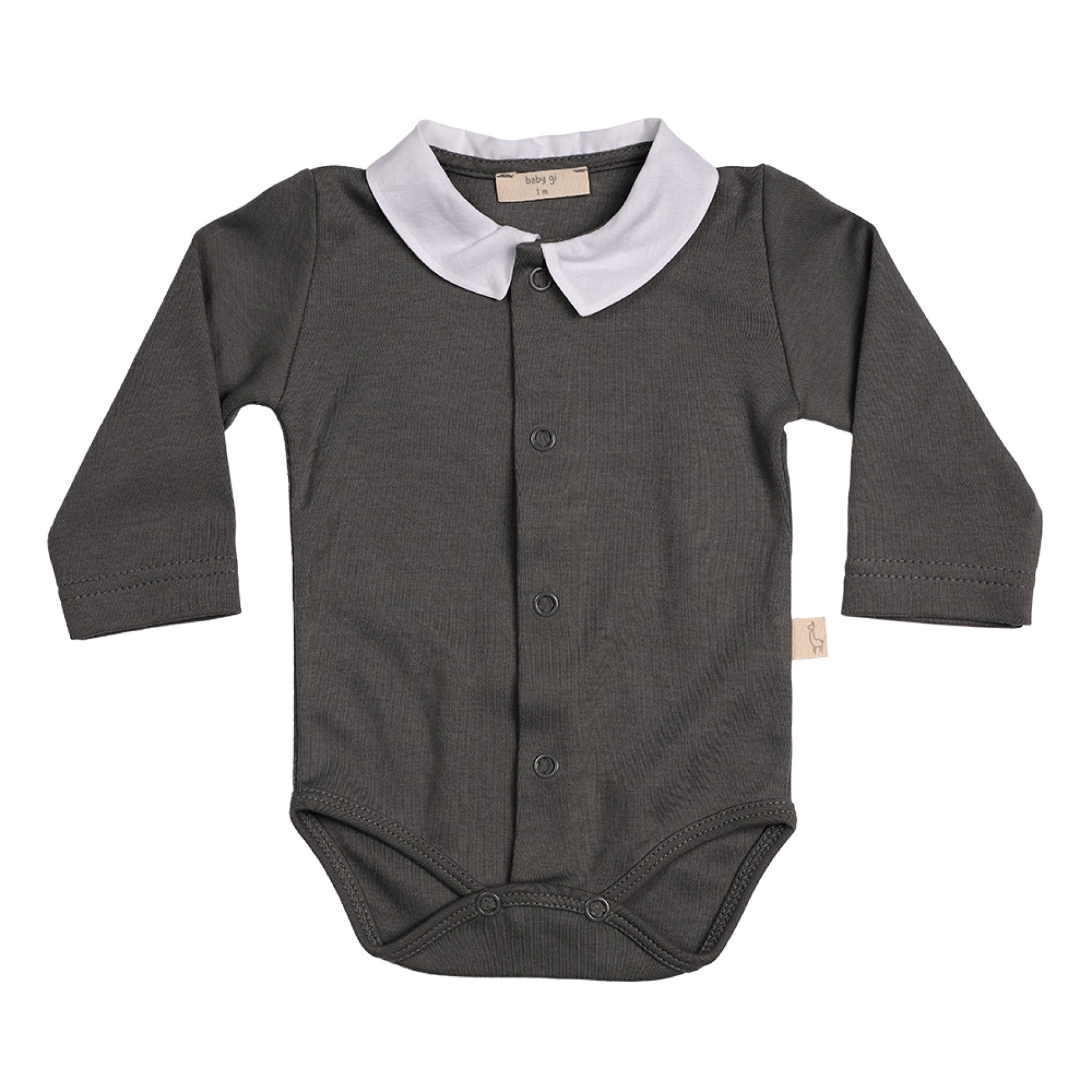 Body Cinza C/ Gola