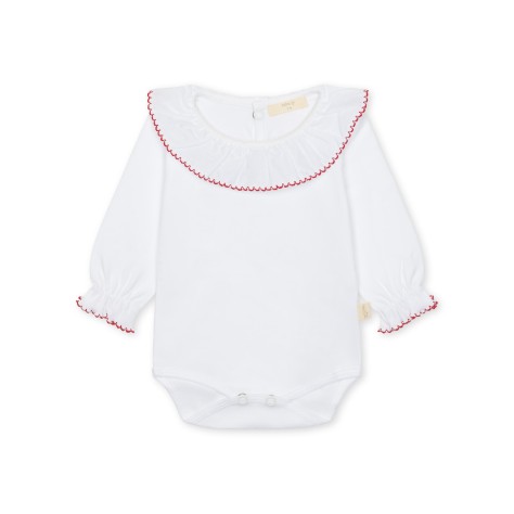 Frilly Bodysuit W/ Zigzag Stitching - Image product