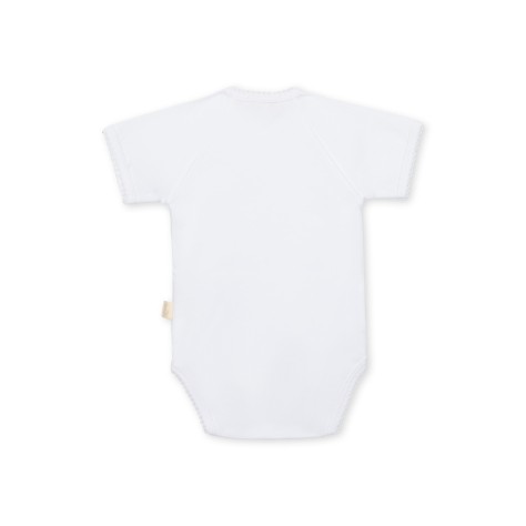 Short Sleeved Wrap Around Bodysuit W/ Detail