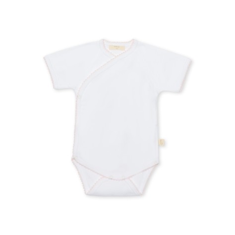 Short Sleeved Wrap Around Bodysuit W/ Detail - Image product