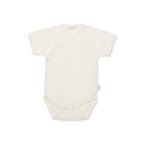 Short Sleeved Wrap Around Bodysuit W/ Detail - Image product