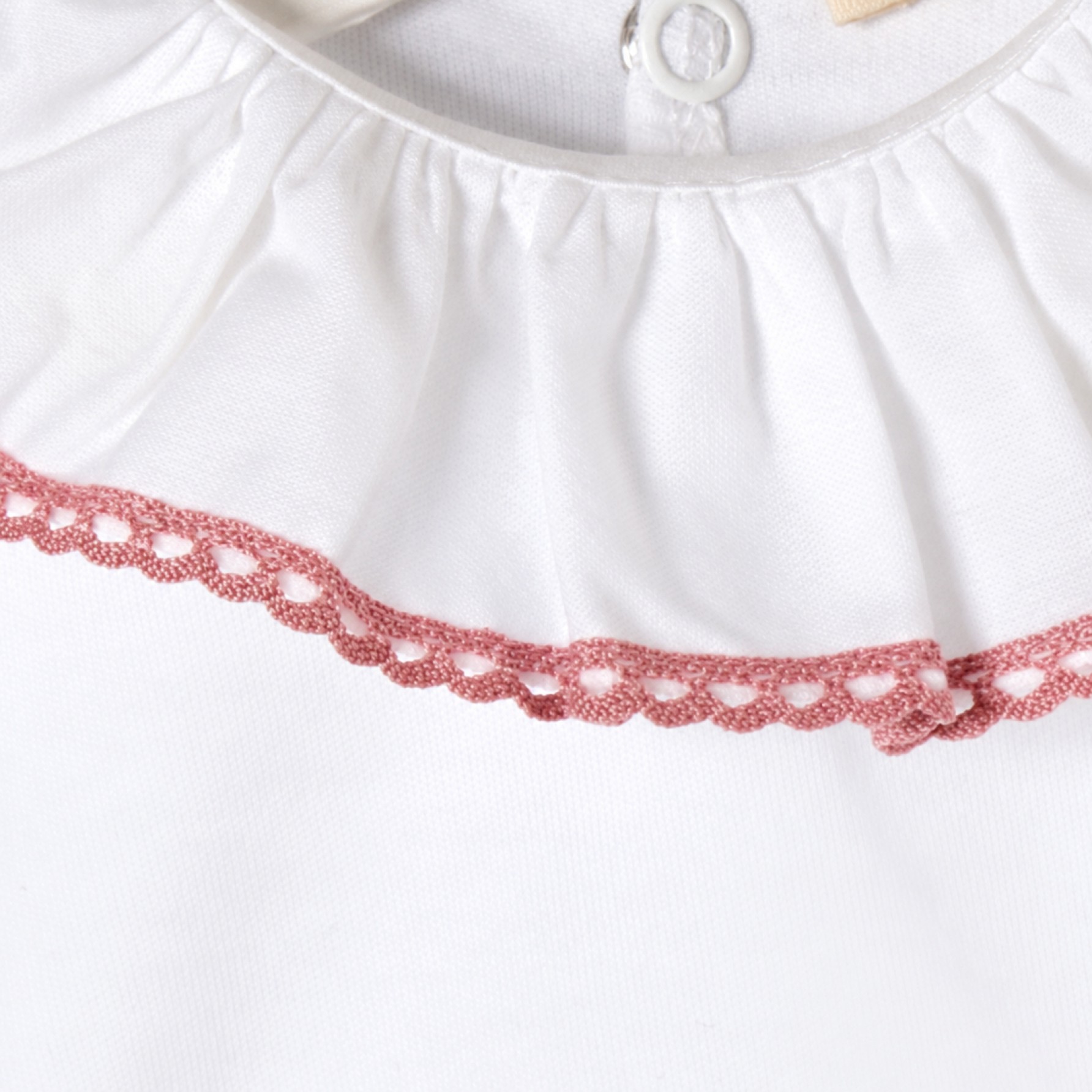 Baby Vest With Frilly Collar